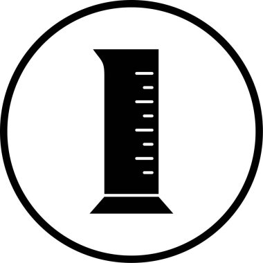 test tübü ikon vektör çizimi