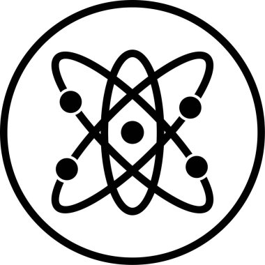 atom. Web simgesi basit tasarım