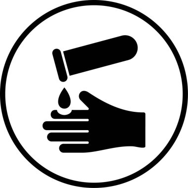 Bir damla simgesinin vektör illüstrasyonu