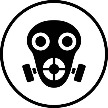 Bir gaz simgesinin vektör illüstrasyonu