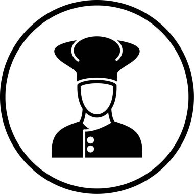 Bir şefin vektör çizimi