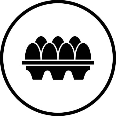 Yumurta. Web simgesi basit illüstrasyon