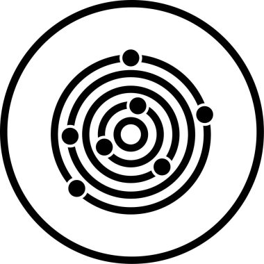 Hedef. Web simgesi basit illüstrasyon