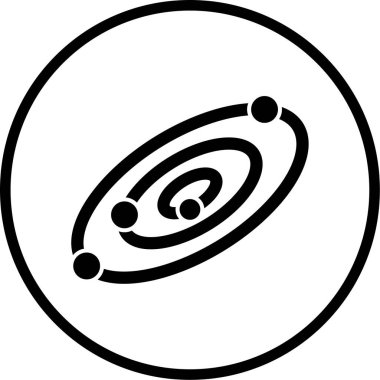 Gezegen simge vektör çizim