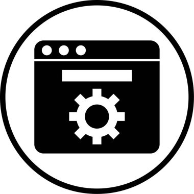 Ayarlama. Web simgesi basit illüstrasyon