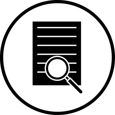 Belge. Web simgesi basit illüstrasyon