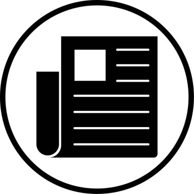 Belge. Web simgesi basit illüstrasyon