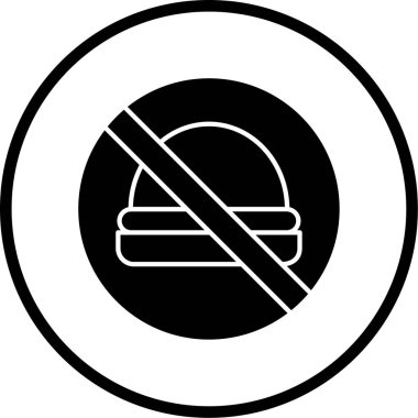 Dumansız ikonun vektör illüstrasyonu