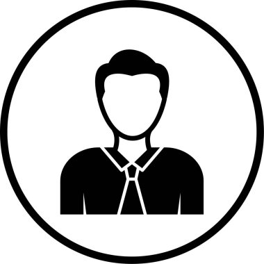 kullanıcı. Web simgesi basit illüstrasyon