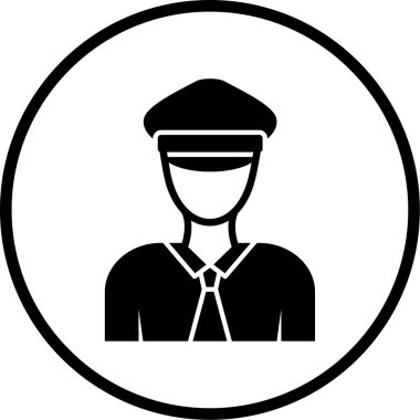 Bir insan simgesinin vektör illüstrasyonu