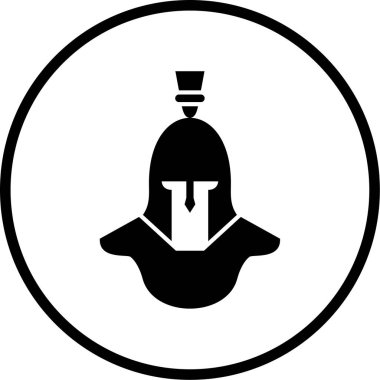 Bir korsan simgesinin vektör çizimi