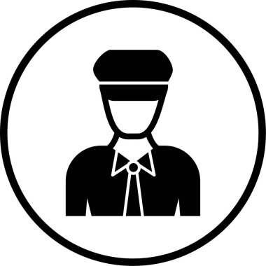 avatar. Web simgesi vektör illüstrasyonu