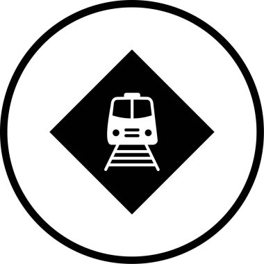 Bir bus simgesinin vektör illüstrasyonu