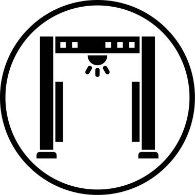 Güvenlik çerçevesi. Web simgesi basit illüstrasyon 