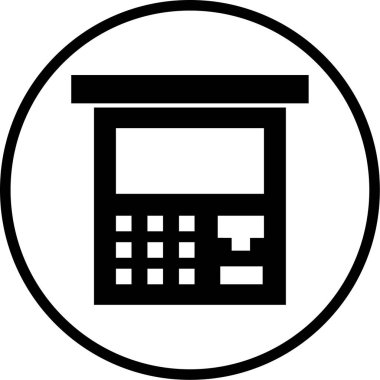 Hesap makinesi. Web simgesi basit illüstrasyon