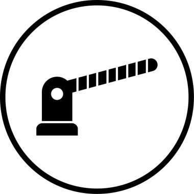 Bariyer. Web simgesi basit tasarım