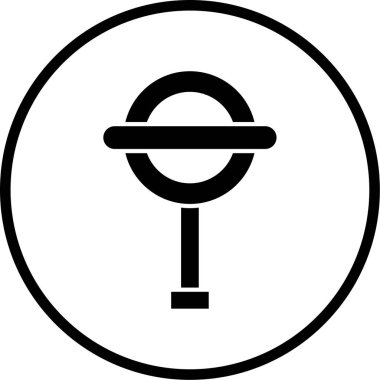 Vektör yol simgesi illüstrasyonu