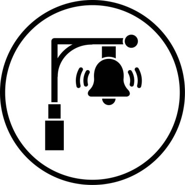 Şehir ışığı simgesinin vektör illüstrasyonu 