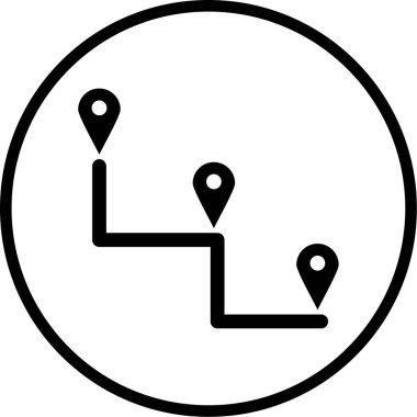 konum. Web simgesi basit illüstrasyon