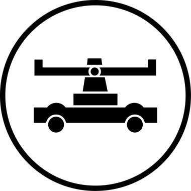 El ray simgesinin vektör illüstrasyonu