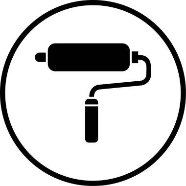 Boya silindiri. Web simgesi