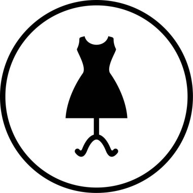 Elbise. Web simgesi basit illüstrasyon