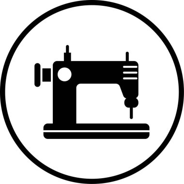 Dikiş makinesi simgesi. vektör illüstrasyonu