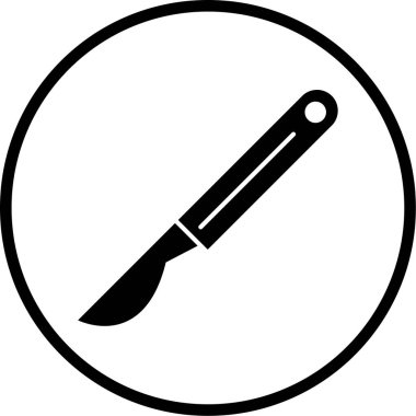 Bıçak. Web simgesi basit illüstrasyon