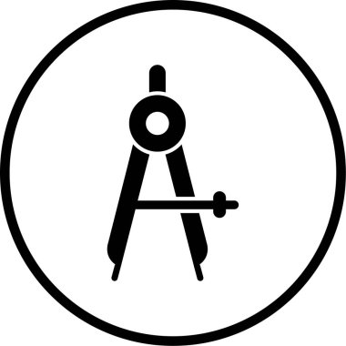 pusula simgesi, vektör illüstrasyonu