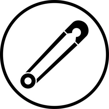 Saç tokası. Web simgesi basit tasarım