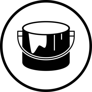 kova simgesinin vektör illüstrasyonu