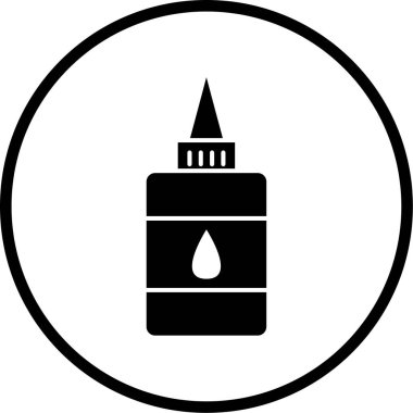 Yapıştırıcı. Web simgesi basit illüstrasyon 