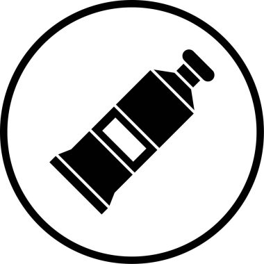 Boya tüpü. Web simgesi basit tasarım