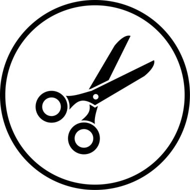 makas simgesi vektör illüstrasyonu