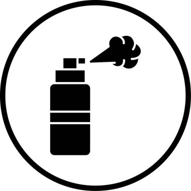 Sprey simgesinin vektör illüstrasyonu 