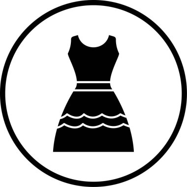 Elbise. Web simgesi basit illüstrasyon