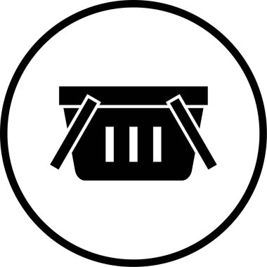 Alışveriş poşeti simgesinin çizimi