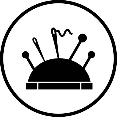 iğneler web simgesi vektör illüstrasyonu