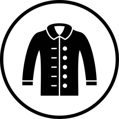 Ceket. Web simgesi basit illüstrasyon