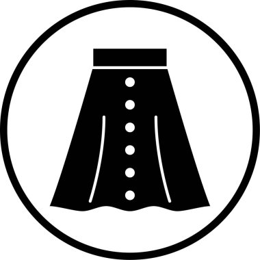 Etek. Web simgesi basit illüstrasyon