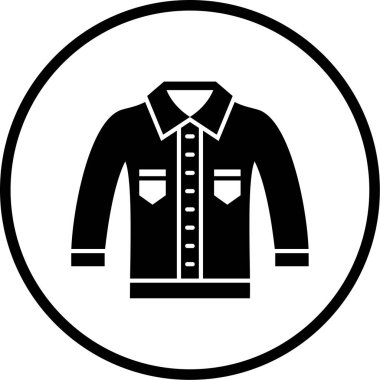 Ceket. Web simgesi basit illüstrasyon