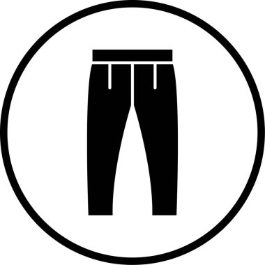Pantolon. Web simgesi basit tasarım