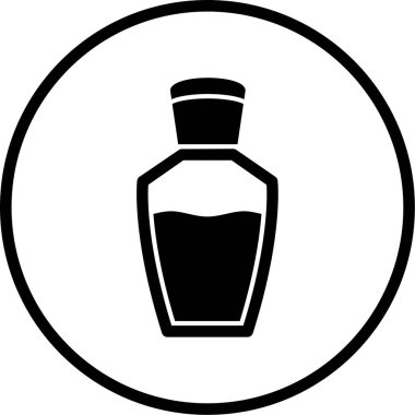 Parfüm şişesi simgesinin çizimi