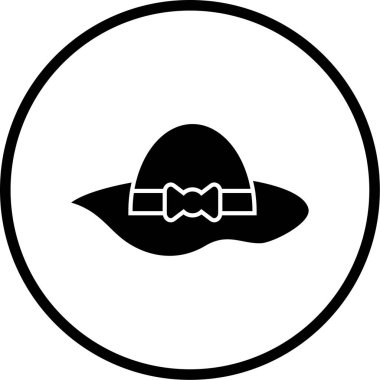 şapka vektör simgesi düzenlenebilir