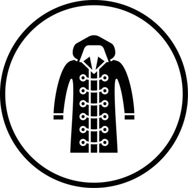 Modern ceket simgesinin vektör illüstrasyonu 