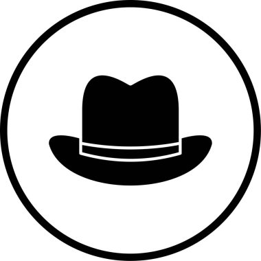 Şapka. Web simgesi basit illüstrasyon