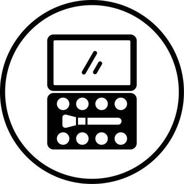 Güzellik paleti. Web simgesi basit illüstrasyon