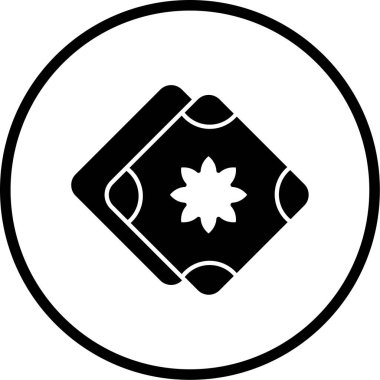 Peçete simgesinin vektör illüstrasyonu