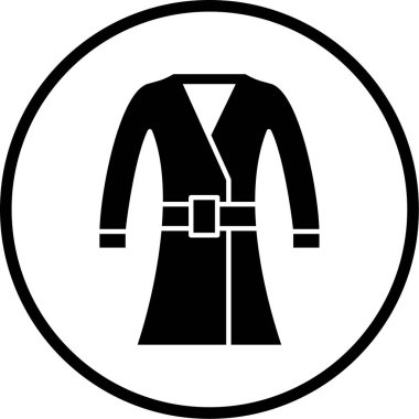 Kıyafetler. Web simgesi basit illüstrasyon