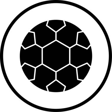 Futbol. Web simgesi basit illüstrasyon